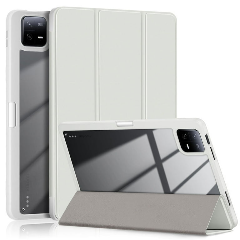 For Xiaomi Pad 6 Case With Pen Holder PU Leather Acrylic Back Fold Smart Cover For Coque Xiaomi Pro 6 Pro Mi Pad 6 Case 11 inch gray For Xiaomi Pad 6 For Xiaomi Pad 6 Case With Pen Holder PU Leather Acrylic Back Fold Smart Cover For Coque Xiaomi Pro 6 Pro Mi Pad 6 Case 11 inch gray For Xiaomi Pad 6