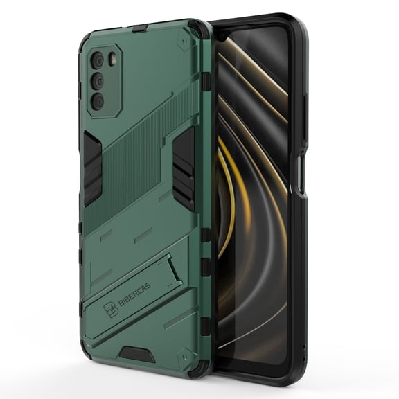 For Xiaomi Poco M3 Punk Armor 2 in 1 PC + TPU Shockproof Case with Invisible Holder
