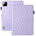 thumbnail image 1 of for Xiaomi Poco Pad X1 11.2 inch 2025 Case, Rhombus Pattern Multiple Viewing Angles Stand Slim Folio Cover (Purple), 1 of 6