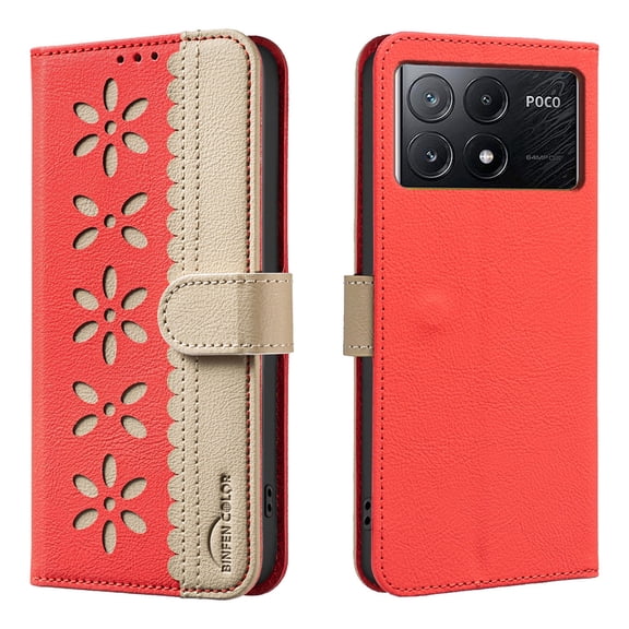For Xiaomi Poco X6 Pro Phone Case Leather Wallet Cover