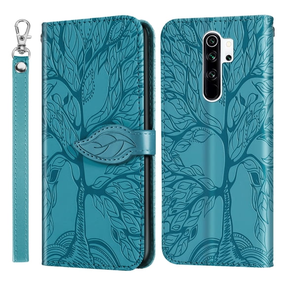 For Xiaomi Redmi 9 Life of Tree Embossing Pattern Horizontal Flip Leather Case with Holder & Card