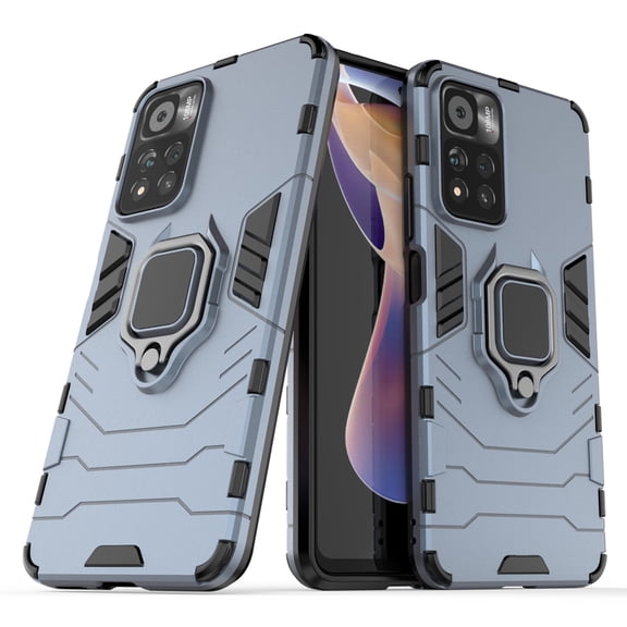 For Xiaomi Redmi Note 11 Pro / Note 11 Pro+ PC + TPU Shockproof Protective Phone Case with Ring