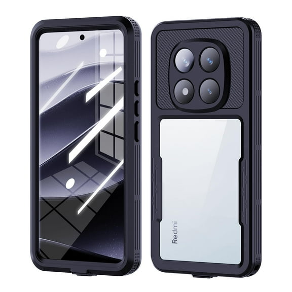 For Xiaomi Redmi Note 14 Pro 5G Case Waterproof, Built-in Screen & Camera Protector IP68 Underwater Full Body Military Dropproof Shockproof Cover