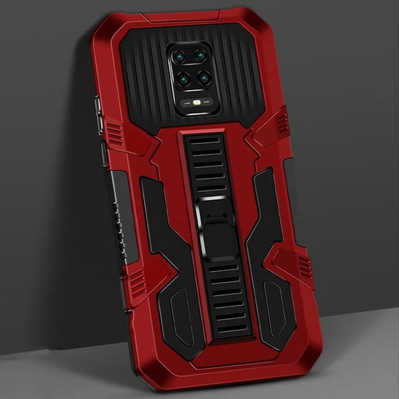 For Xiaomi Redmi Note 9S Vanguard Warrior All Inclusive Double-color Shockproof TPU + PC Case with
