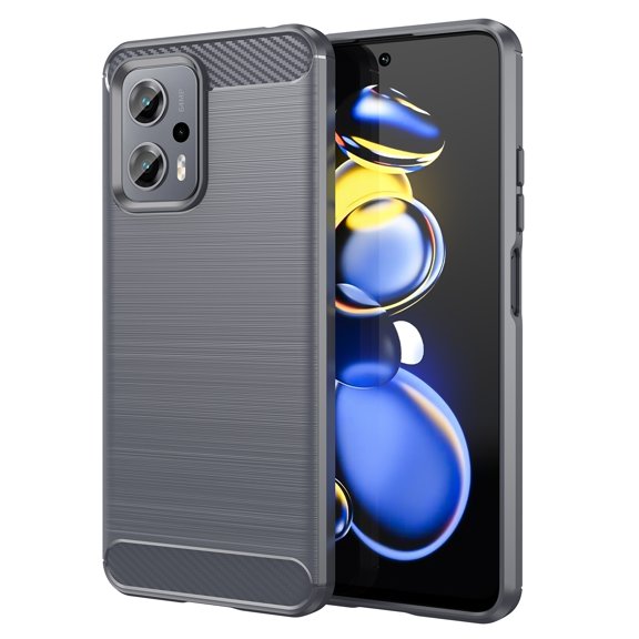 For Xiaomi Redmi Note11T Pro+ 5G Brushed Texture Carbon Fiber TPU Case
