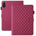 thumbnail image 1 of for Xiaomi Redmi Pad 2 2025 11 inch Case, Rhombus Pattern Multiple Viewing Angles Stand Slim Folio Cover (Red), 1 of 6