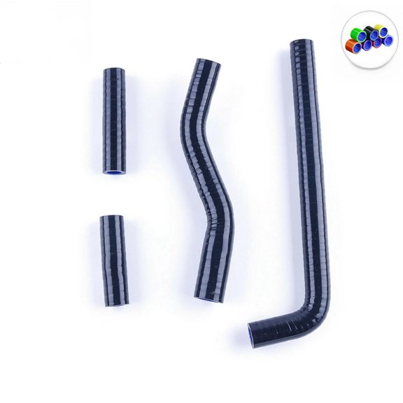 For YAMAHA YZF250 YZ 250 F 2002 2003 2004 2005 Silicone Radiator Hoses Kit Black