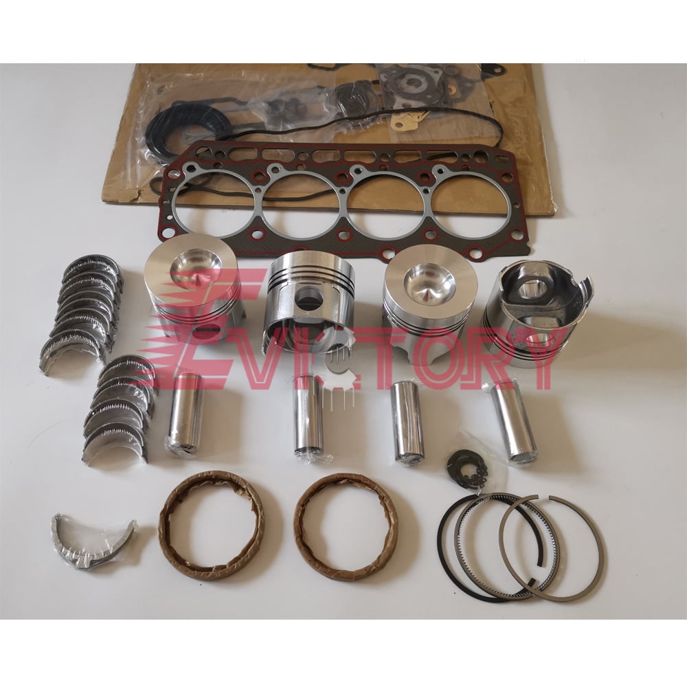 For YANMAR 4D84-1 4D84-2 4D84-3 Engine Overhaul Pistons Piston Ring Bearings Full Gasket Set