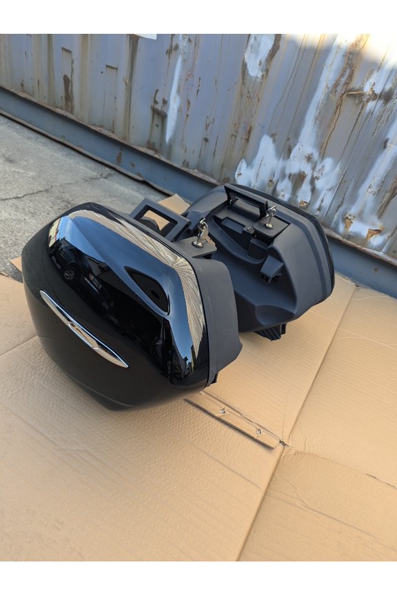 For Yamaha FJR1300 FJR 1300 Saddlebags Left+Right Side Cases Trunk Pannier Black