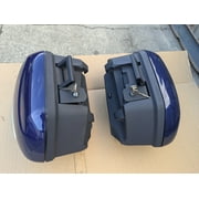 For Yamaha FJR1300 FJR 1300 Saddlebags Left+Right Side Cases Trunk Pannier Blue