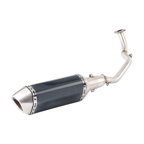 For Yamaha NMAX 125 2021-2024 Modified Escape Motorcycle Exhaust Muffler Link Pipe 51MM Slip-on Tube System Compatible with Original Parts