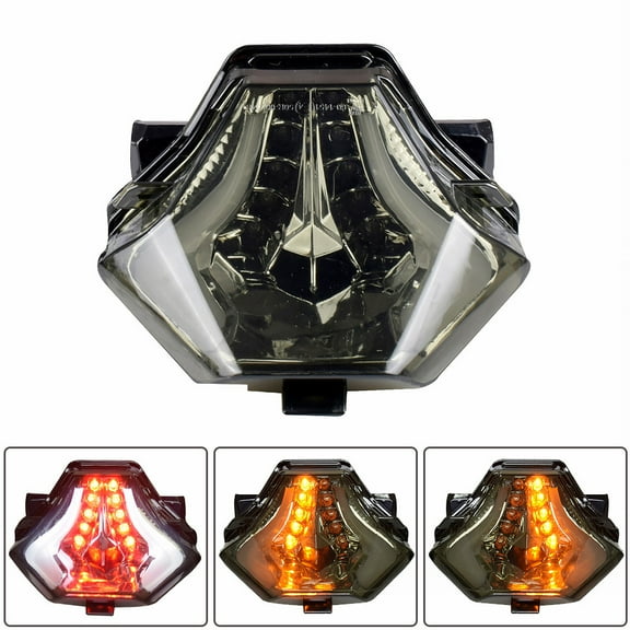 For Yamaha R3 R25 MT07 2013 2014 2015 2016 2017 2018 Y15ZR Exciter 150 MX King 150 Motorcycle Smoke Lens LED Integrated Brake Stop Warning Taillight Turn Signals Tail Light