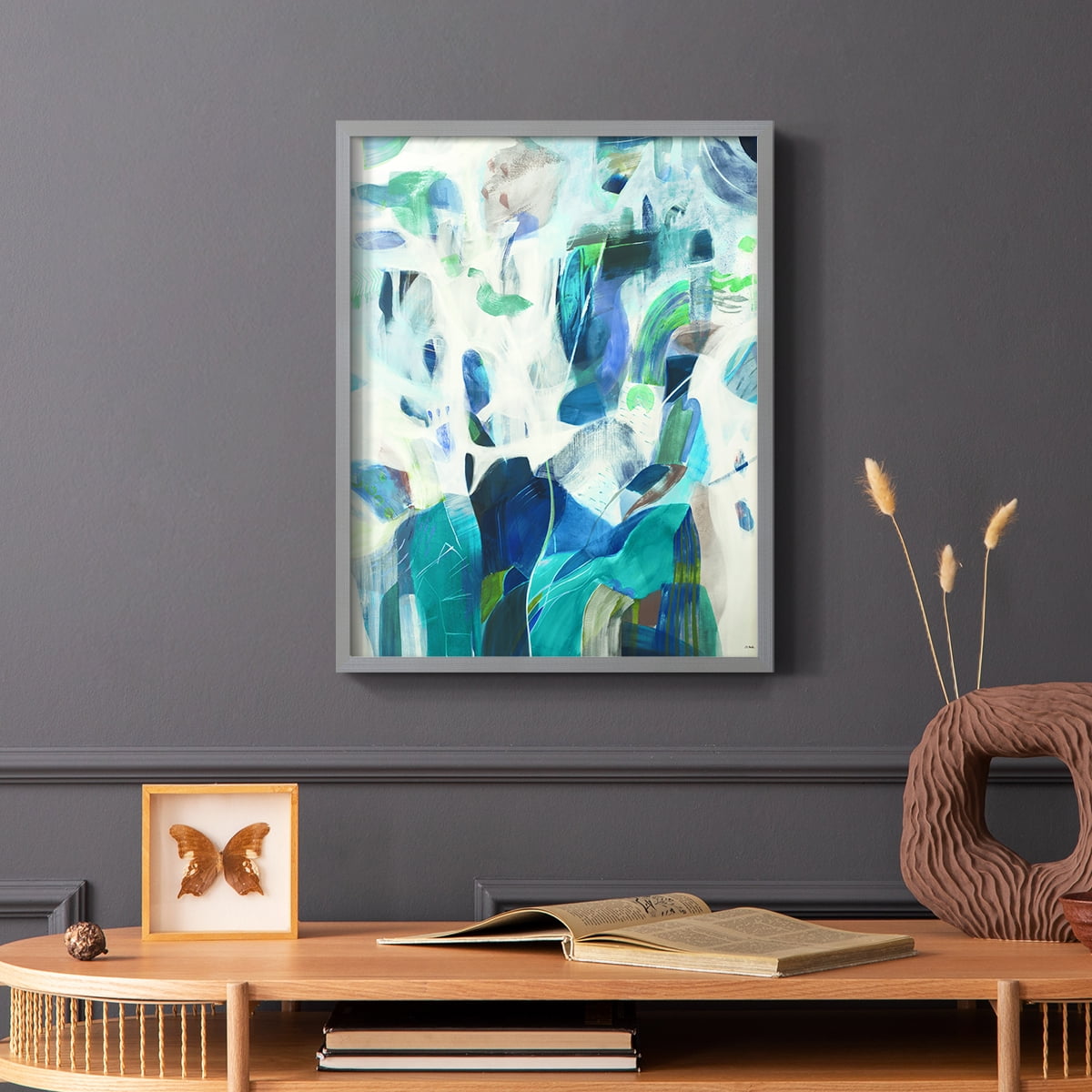 For You in Gray Solid Wood 8 x 10 Framed Print