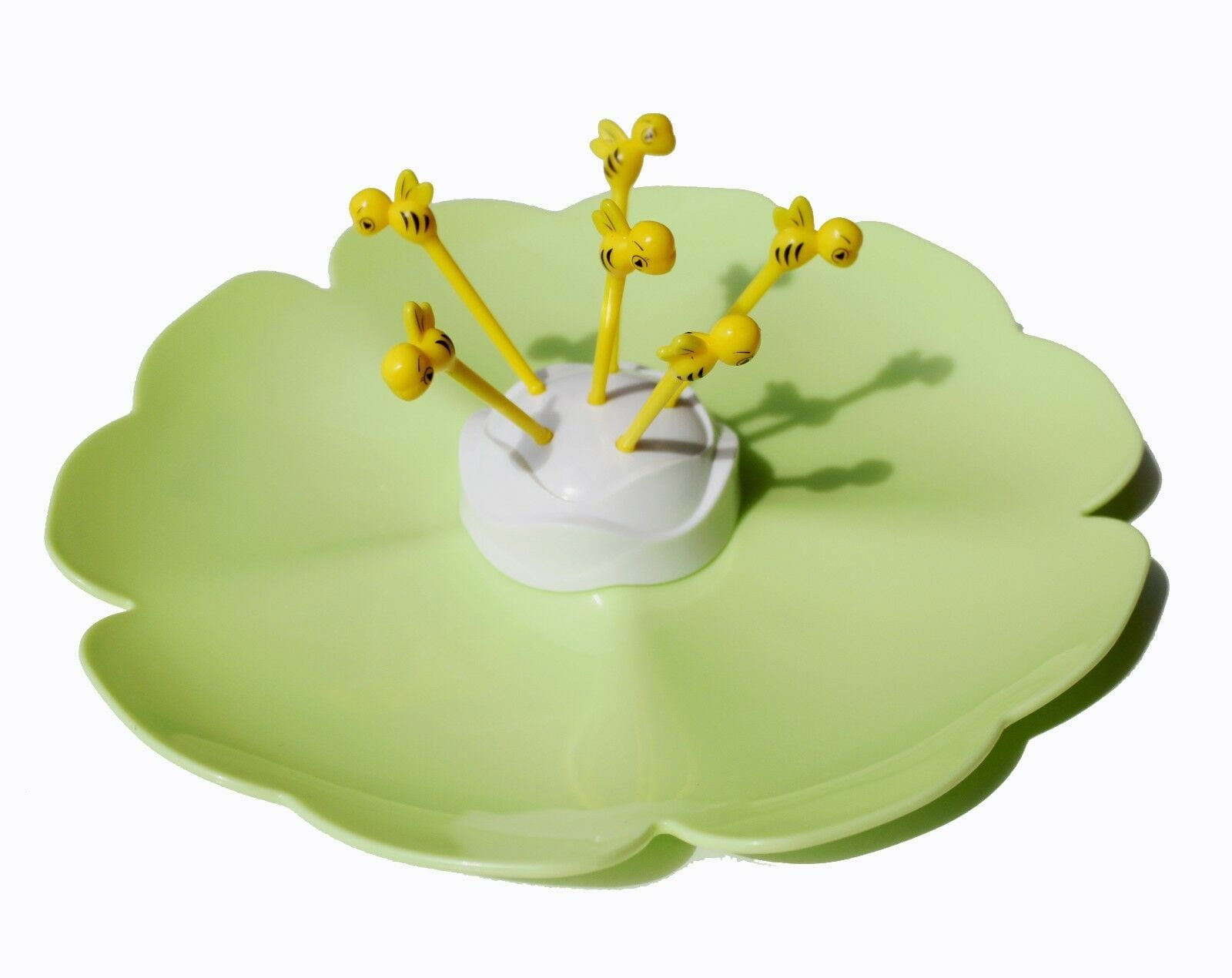 For Your Love Fruit Tray Candy Serving Plate with Cute Bee Picks EHD