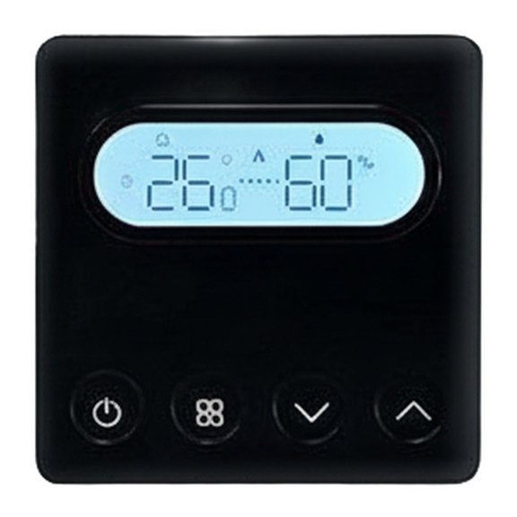 For ZIGBEE Smart Thermostat Temperature Control Panel Wall-Mounted For Boiler Heating System Digital Touchscreen PC+ABS White(Black)
