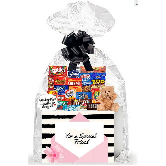 For a Special Friend Thinking of You Cookies, Candy & More Care Package Assortment Variety Gift Box Bundle Set