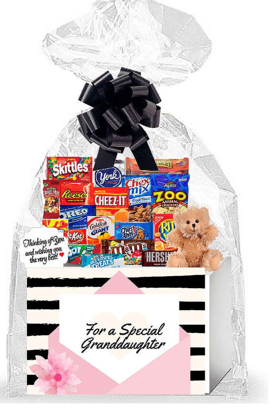 For a Special Granddaughter Thinking of You Cookies, Candy & More Care Package Assortment Variety Gift Box Bundle Set