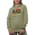 thumbnail image 1 of For as Long as I Am Black, I Am Historic, Black History Month Art Merch Gift, Sand Hooded Sweatshirt or Hoodie, XL, 1 of 5