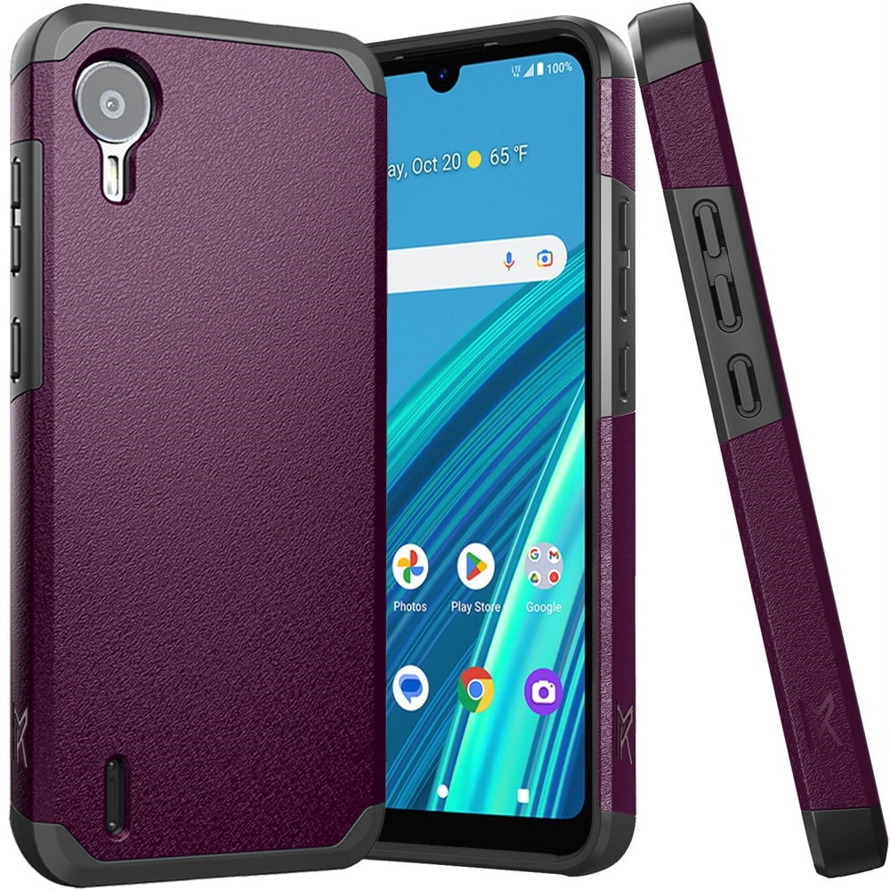 For at&t Calypso 4 U380AA Slim Shockproof Hybrid Cover Cellphone Case