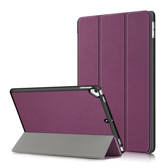 For iPad 10.2 (7th Gen, 2019) / iPad 7 (2020) Case, SuperGuardZ Smart Folio Cover Armor w/ Sleep&Wake Function [Purple]