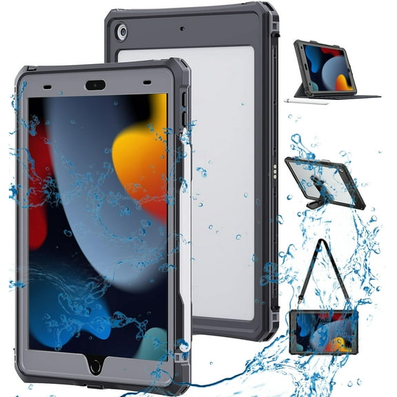 For iPad 10.2 inch Case,iPad 8th Generation/iPad 9th Generation/iPad 7th Gen Waterproof Heavy Duty Shockproof Cover