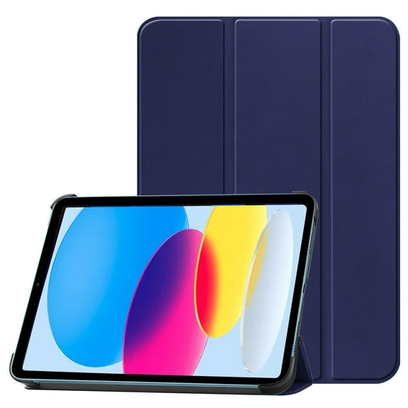 For iPad 10th Generation 10.9-Inch(2022 ) Smart Stand Case Flip Leather Folio Cover  - Purple/Blue