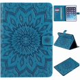 thumbnail image 1 of For iPad 2/3/4 Sunflower Embossed PU Leather Flip Stand Case Auto Wake/Sleep Smart Cover, 1 of 7