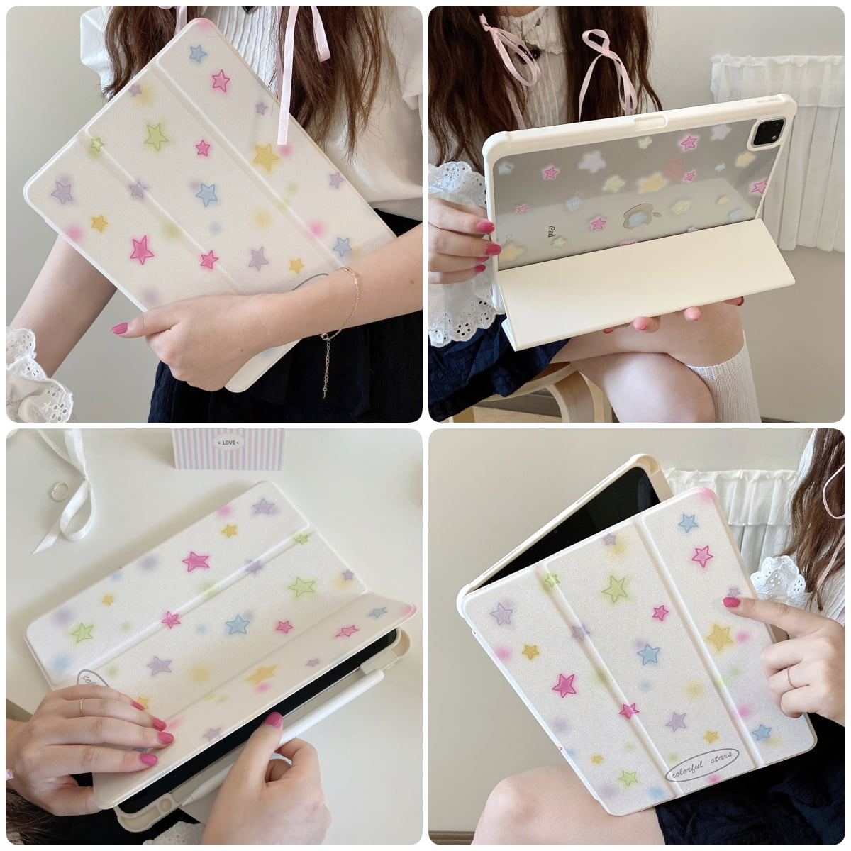 For iPad 2024 Air Pro 11 12.9 13 inch Case 9.7 10.2 5th 6th 7th 8th 9th