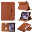 thumbnail image 1 of For iPad 7th 8th 9th Generation 10.2 inch PU Leather Flip Stand Case Cover with Pencil Holder, Wallet Case with Card Slot, 1 of 12