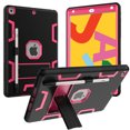 thumbnail image 1 of For iPad 7th Generation 2019 10.2 inch / A2200 / A2198 / A2197 Shockproof Duty Hard Kickstand Case Cover Black/Black, 1 of 10