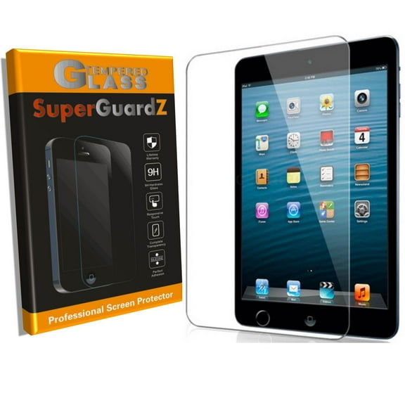 For iPad 9.7 (2017 Release) - SuperGuardZ Tempered Glass Screen Protector [Anti-Scratch, Anti-Bubble] + LED Stylus Pen