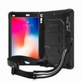 thumbnail image 1 of For iPad 9.7 5th 2017 (A1822 A1823) / 6th Gen 2018 (A1893 A1954),Dteck 3-Layer Shockproof Cover Pencel Holder Shoulder Strap Expandable Pouch Hybrid Kickstand Case Without Built-in Protector,Black, 1 of 1