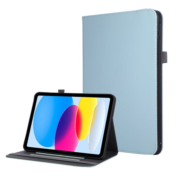 For iPad (A16) 11th / 10th Generation 11 inch Leather Folio Case Flip Stand Cover with Hand Strap