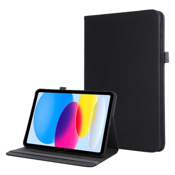 For iPad (A16) 11th / 10th Generation 11 inch Leather Folio Case Flip Stand Cover with Hand Strap