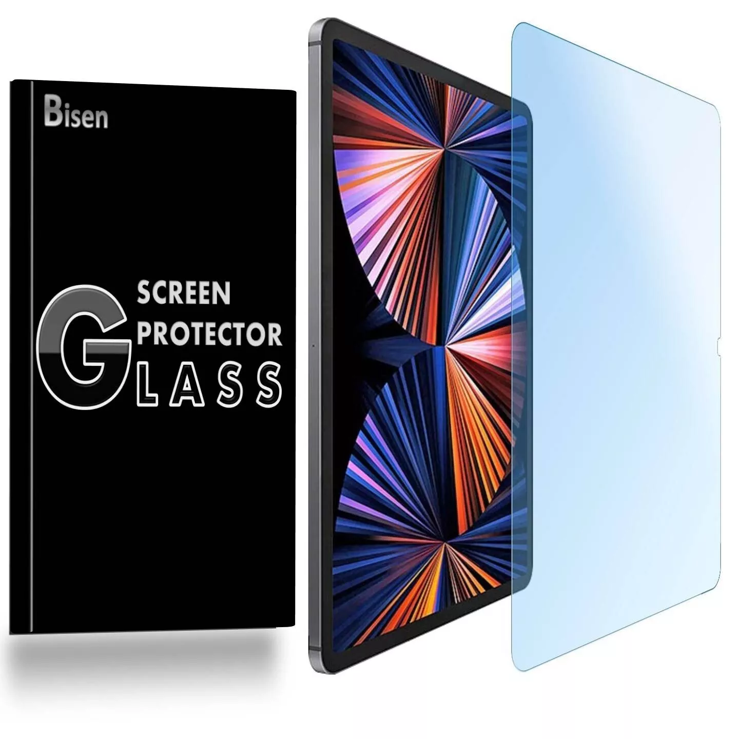 For iPad Air 13 (7th Gen, 2024) [BISEN] Tempered Glass Anti Blue Light ...