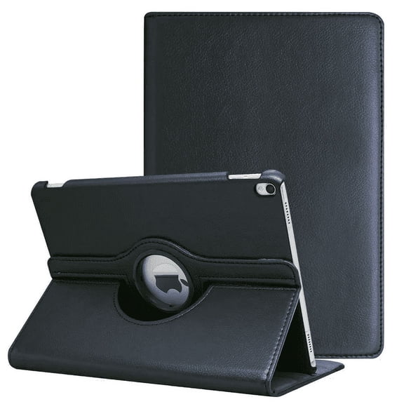 For iPad Air 2 Case 9.7" 360 Degree Rotating Stand Protective Hard-Cover Folding Case with Auto Wake/Sleep Feature