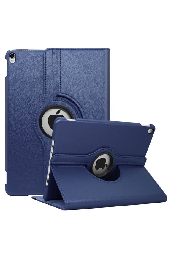 For iPad Case 6th Generation - iPad 9.7 inch Air1 2018 2017 Case Cover - 360 Degree Rotating Stand, Auto Sleep Wake - A1822 A1823 (Blue)