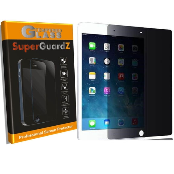 For iPad Mini 3 / Mini 2 / Mini 1 - SuperGuardZ Privacy Anti-Spy Tempered Glass Screen Protector [Anti-Scratch, Anti-Bubble] + LED Stylus Pen