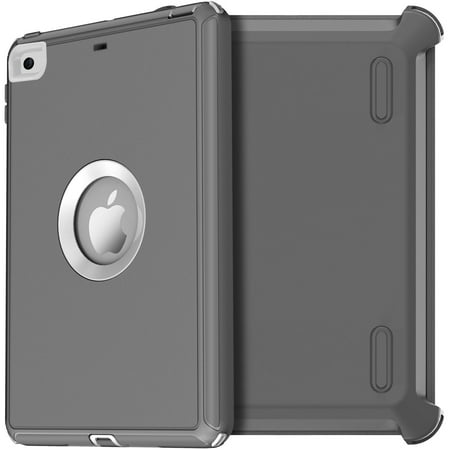 For iPad Mini 4th Generation 7.9 Inch (2015) Case Shockproof Heavy Duty Hard Protective Cover (Gray)
