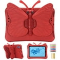 thumbnail image 1 of For iPad Mini 5/4/3/2/1 Cute Rotating Butterfly Stand Case,Rotatable and Folding Soft EVA Stand Lightweight Rugged Heavy Duty Shockproof Kids Friendly Case Cover,Red, 1 of 7