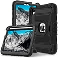 thumbnail image 1 of For iPad Mini 6 / Mini A17 Pro 8.3" (2021/2024) Shockproof Rugged Case Cover with Kickstand & Shoulder Strap & Pencil Holder, 1 of 13