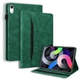 thumbnail image 1 of For iPad Mini 7 2024 (A17 Pro),iPad Mini 6 2021,8.3" iPad Mini 7th/6th Generation, Premium PU Leather Business Folio Stand Cover with Outside Pocket / Inner Card Slots Case with S Pen Slot - Green, 1 of 8
