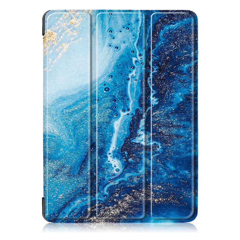 For iPad Pro 11 M4 Case Coque Trifold Leather Stand Hard Smart Cover