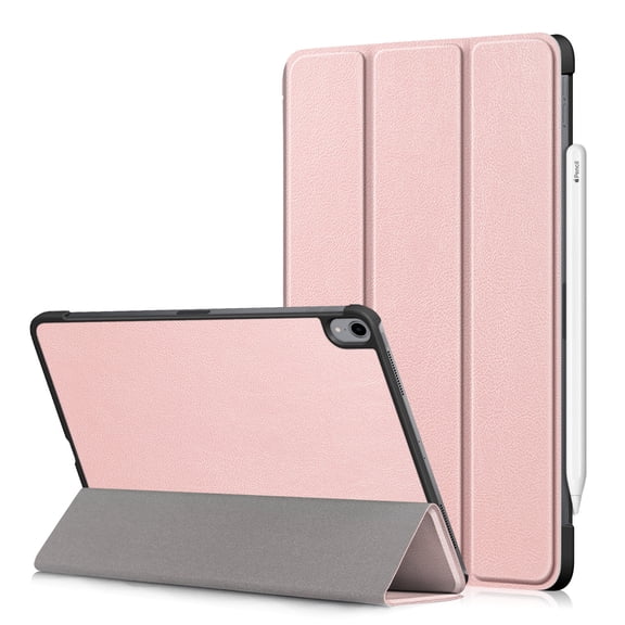 For iPad Pro 11 inch (2018) Case, SuperGuardZ Smart Folio Cover Armor w/ Sleep&Wake Function [Rose Pink]  + 2 Stylus Pen