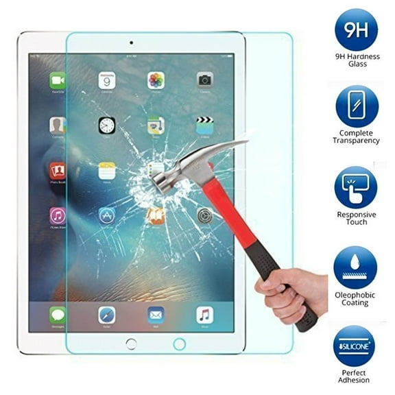 For iPad Pro 12.9" (2015 Release) - Tempered Glass Screen Protector, 9H, Anti-Scratch, Anti-Bubble, Anti-Fingerprint
