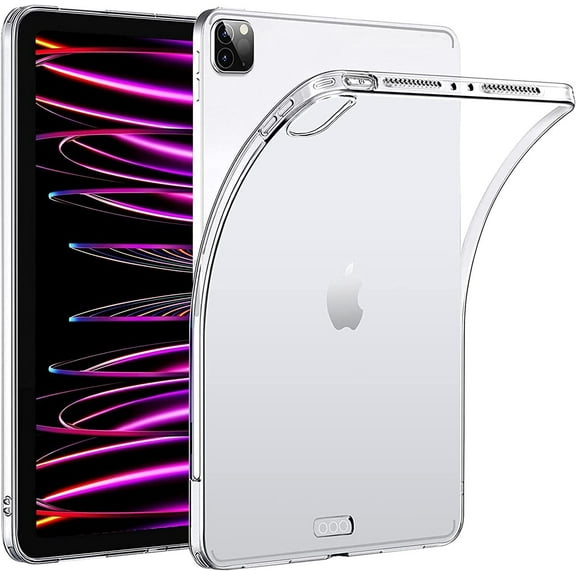 For iPad Pro 12.9 Inch 6th Generation (2022)/5th Generation(2021) Case Shockproof Clear Slim Cover