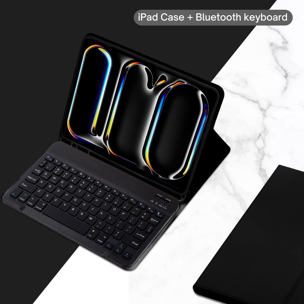For iPad Pro 13 Inch Case, Keyboard Cover for iPad Pro 13 Inch M4 2024