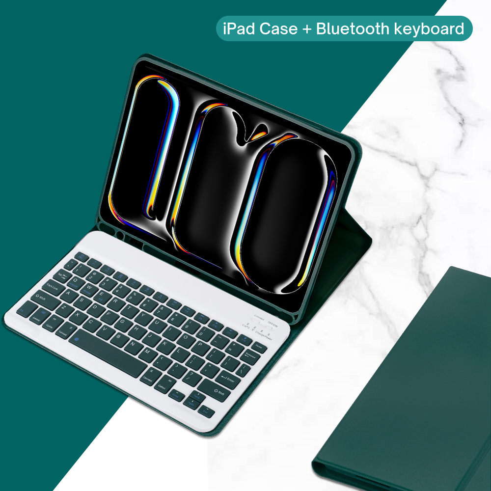 For iPad Pro 13 Inch Case, Keyboard Cover for iPad Pro 13 Inch M4 2024