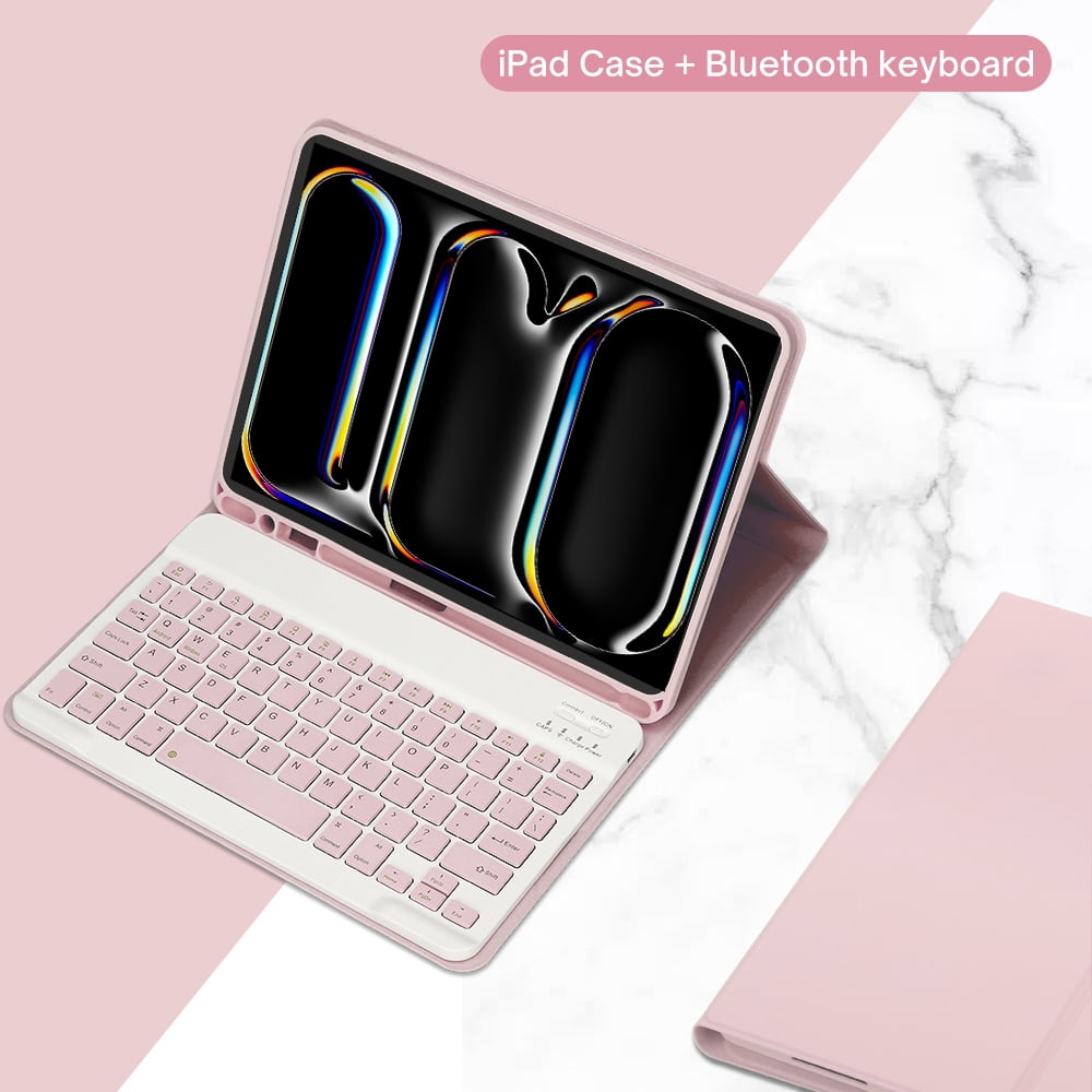 For iPad Pro 13 Inch Case, Keyboard Cover for iPad Pro 13 Inch M4 2024
