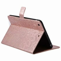 For iPad Pro 9.7 Sunflower Embossed PU Leather Flip Stand Case Auto Wake/Sleep Smart Cover